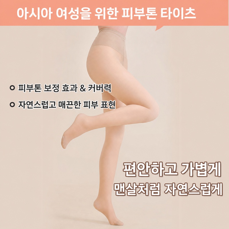 VEIMIA 스킨톤 기모 타이츠丨자연스러운 비침감 매끈한 레그 라인 따뜻한 겨울 데일리 추천