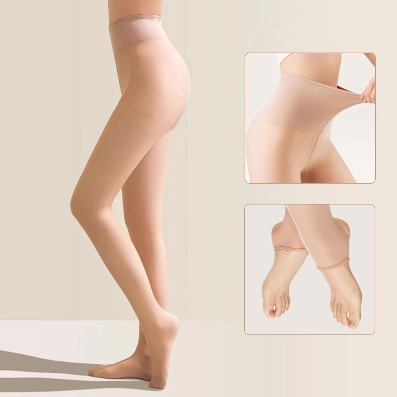 VEIMIA 스킨톤 기모 타이츠丨자연스러운 비침감 매끈한 레그 라인 따뜻한 겨울 데일리 추천