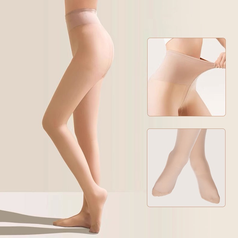 VEIMIA 스킨톤 기모 타이츠丨자연스러운 비침감 매끈한 레그 라인 따뜻한 겨울 데일리 추천