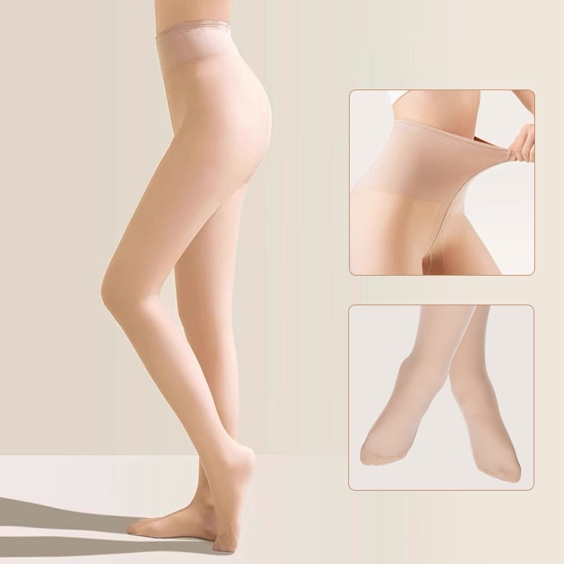 VEIMIA 스킨톤 기모 타이츠丨자연스러운 비침감 매끈한 레그 라인 따뜻한 겨울 데일리 추천