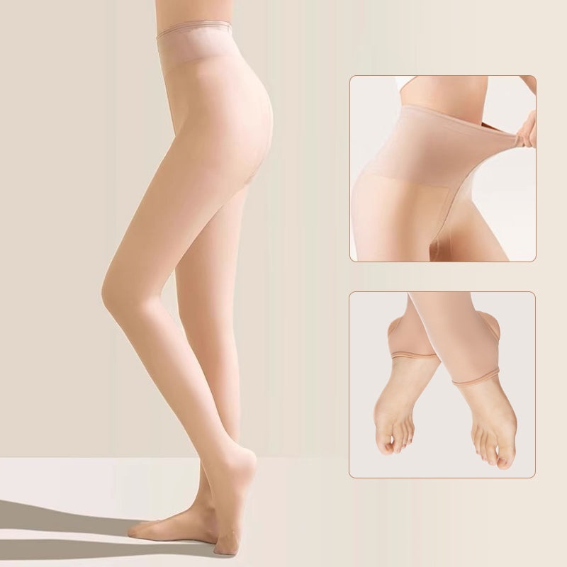 VEIMIA 스킨톤 기모 타이츠丨자연스러운 비침감 매끈한 레그 라인 따뜻한 겨울 데일리 추천