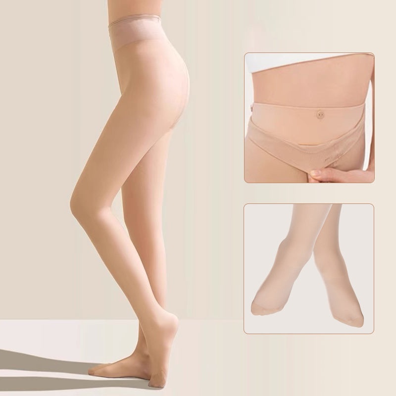 VEIMIA 스킨톤 기모 타이츠丨자연스러운 비침감 매끈한 레그 라인 따뜻한 겨울 데일리 추천
