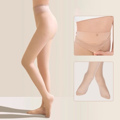 VEIMIA 스킨톤 기모 타이츠丨자연스러운 비침감 매끈한 레그 라인 따뜻한 겨울 데일리 추천