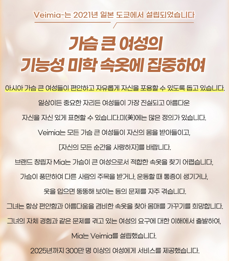 큰 가슴 여성을 위한 기능성 미학 속옷에 집중하여