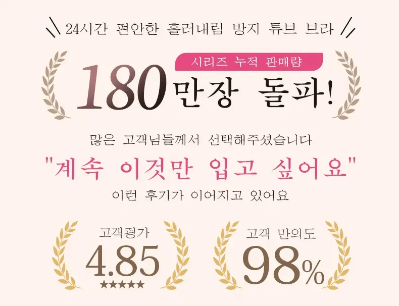 오픈숄더 논슬립 튜브탑 시리즈 누적 판매량 180만 장 돌파 VEIMIA