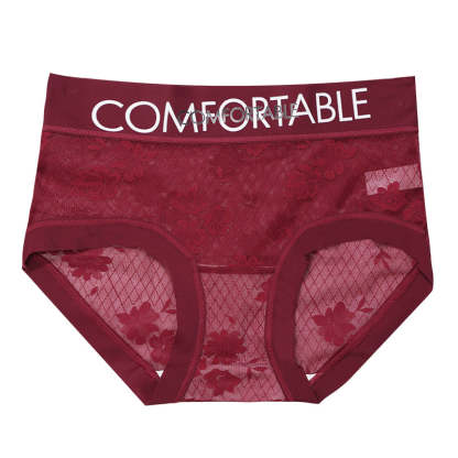 망사팬티 섹시한 레드 레이스팬티 VEIMIA