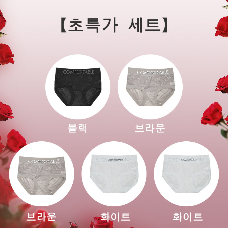 망사팬티 레이스팬티 5장세트 VEIMIA