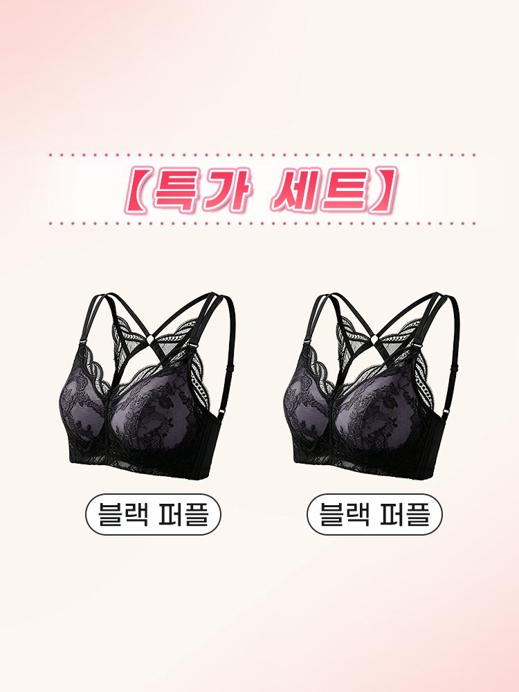 미니마이저 뷰티 백 브라 블랙 퍼플*2 VEIMIA 베이미아