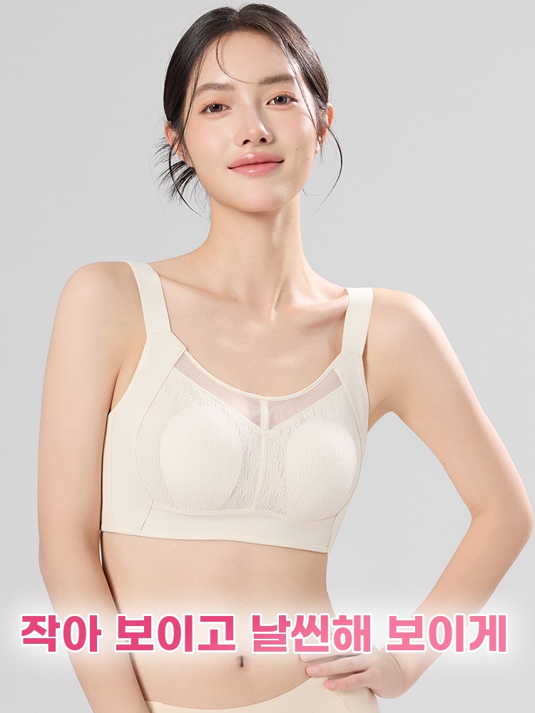 큰 가슴 작아 보이는 통기성 망사 브라 큰 가슴 작아 보이고 날씬해 보이게 VEIMIA