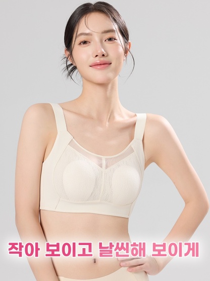 큰 가슴 작아 보이는 통기성 망사 브라 큰 가슴 작아 보이고 날씬해 보이게 VEIMIA