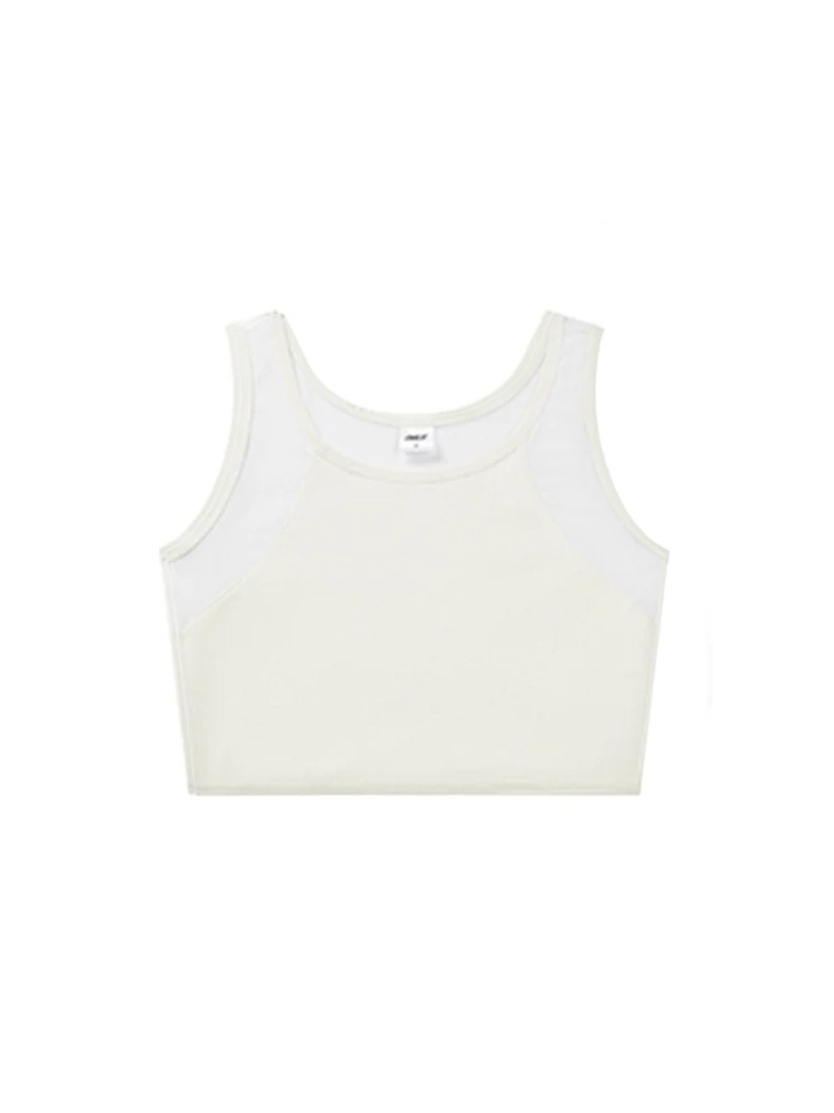 큰 가슴 작아 보이는 스포츠 브라 화이트  VEIMIA