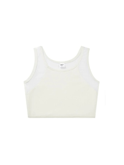 큰 가슴 작아 보이는 스포츠 브라 화이트  VEIMIA