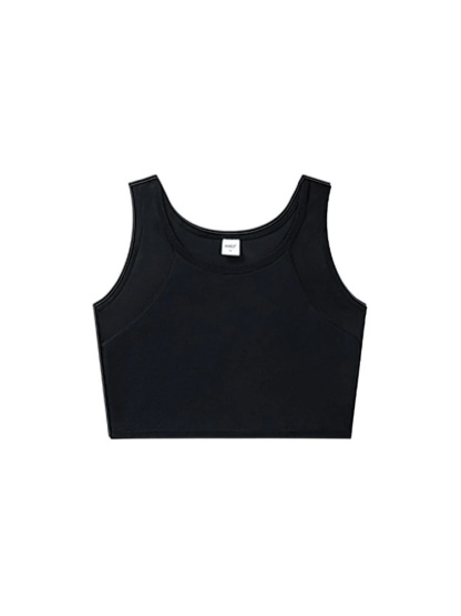 큰 가슴 작아 보이는 스포츠 브라 블랙 VEIMIA