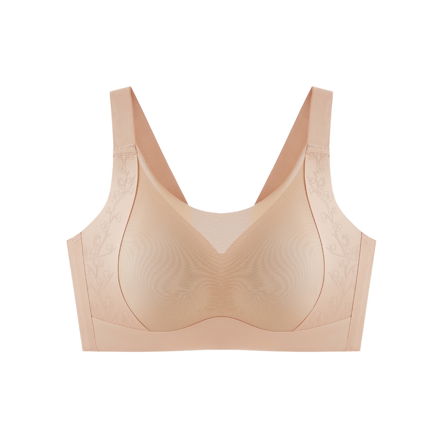 【초특가 2장 ₩79,900】VEIMIA 하이사이드 미니마이저 브라丨옆살까지 탄탄하게 잡아주는 핏 메쉬 네크라인 처짐 걱정 없는 풀커버 브라