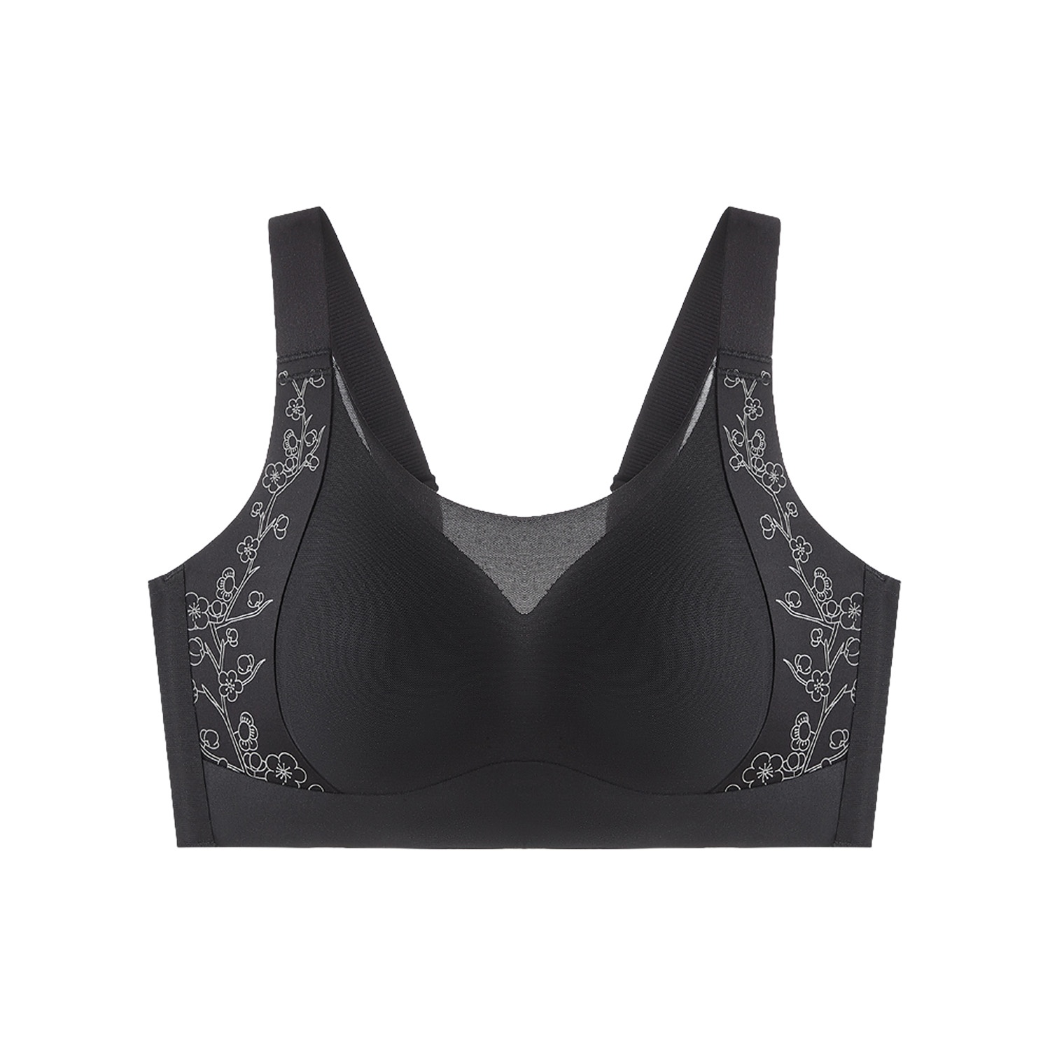 【초특가 2장 ₩79,900】VEIMIA 하이사이드 미니마이저 브라丨옆살까지 탄탄하게 잡아주는 핏 메쉬 네크라인 처짐 걱정 없는 풀커버 브라