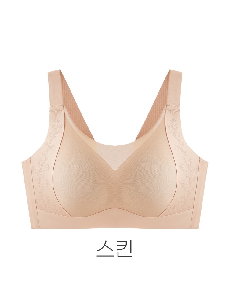 VEIMIA 하이사이드 미니마이저 브라丨옆살까지 탄탄하게 잡아주는 핏 메쉬 네크라인 처짐 걱정 없는 풀커버 브라