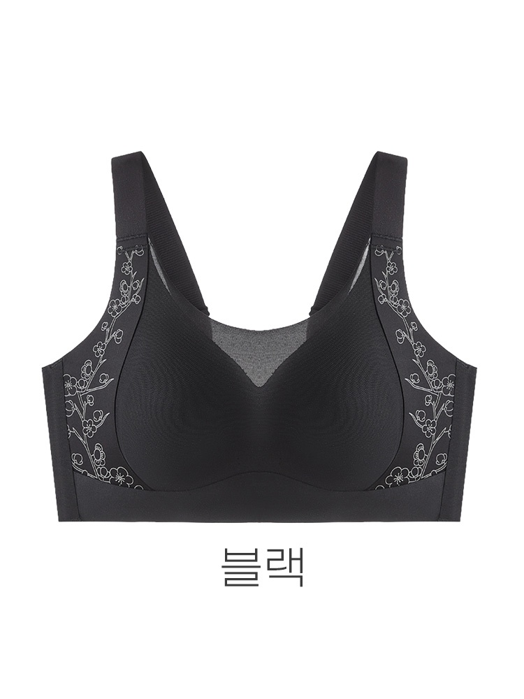 VEIMIA 하이사이드 미니마이저 브라丨옆살까지 탄탄하게 잡아주는 핏 메쉬 네크라인 처짐 걱정 없는 풀커버 브라