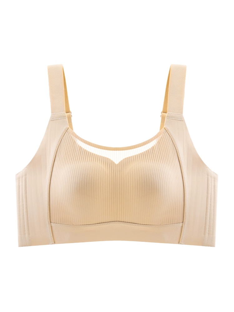 VEIMIA 큰 가슴 작아 보이는 보정형 브라丨처짐 방지 흔들림 방지 0.2cm 초박형 플커버 브래지어