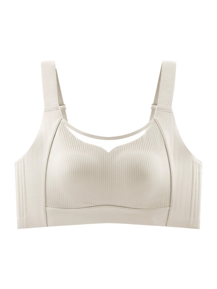 VEIMIA 큰 가슴 작아 보이는 보정형 브라丨처짐 방지 흔들림 방지 0.2cm 초박형 플커버 브래지어