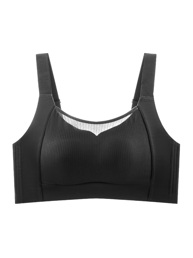 VEIMIA 큰 가슴 작아 보이는 보정형 브라丨처짐 방지 흔들림 방지 0.2cm 초박형 플커버 브래지어