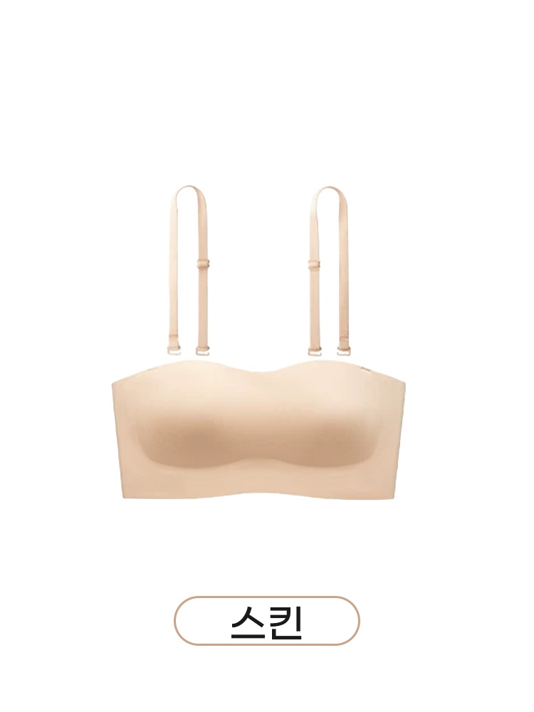 【초특가 2장₩79,900】VEIMIA 스트랩리스 미니마이저 브라丨논슬립 밴드 흘러내림 방지 큰 가슴 작아 보이는 오프숄더룩 필수템