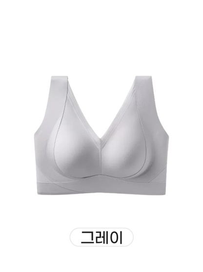 VEIMIA 편안한 노후크 리프팅 브라탑丨노와이어 안정적 서포트 하이 사이드 부유방 커버 큰가슴 여성 추천