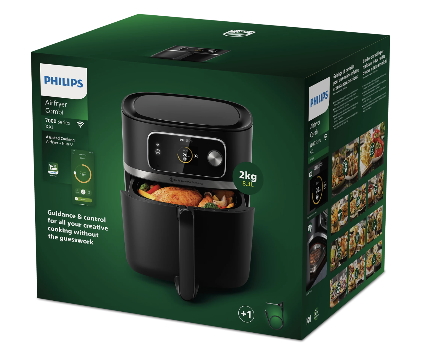 Philips 飛利浦 7000系列 雙速萬用氣炸烤焗爐 **特價日期至 : 2024-09-30 / 贈品 : Airfryer 健康空氣炸鍋XXL (HD9957/00) , 送完即止**