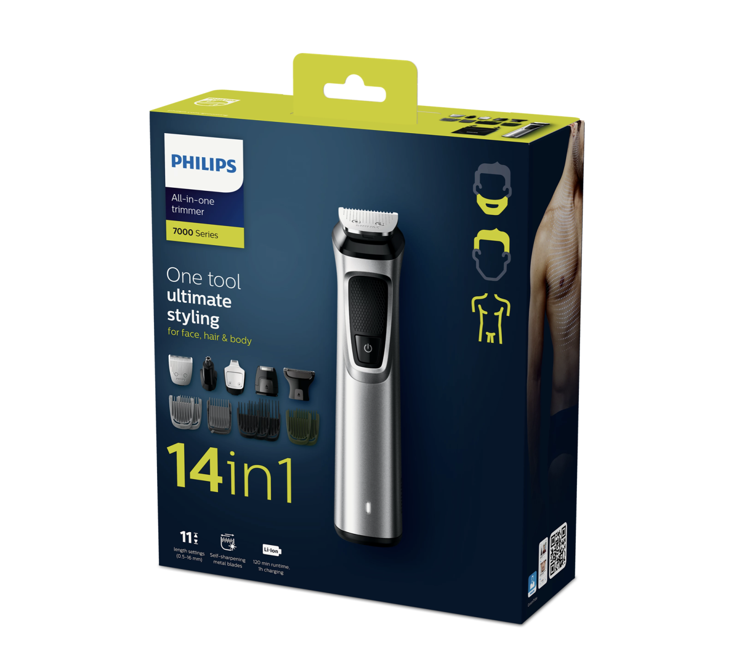 Philips 飛利浦Multigroom series 7000 (14 合 1，適用於臉部、頭髮和身體)