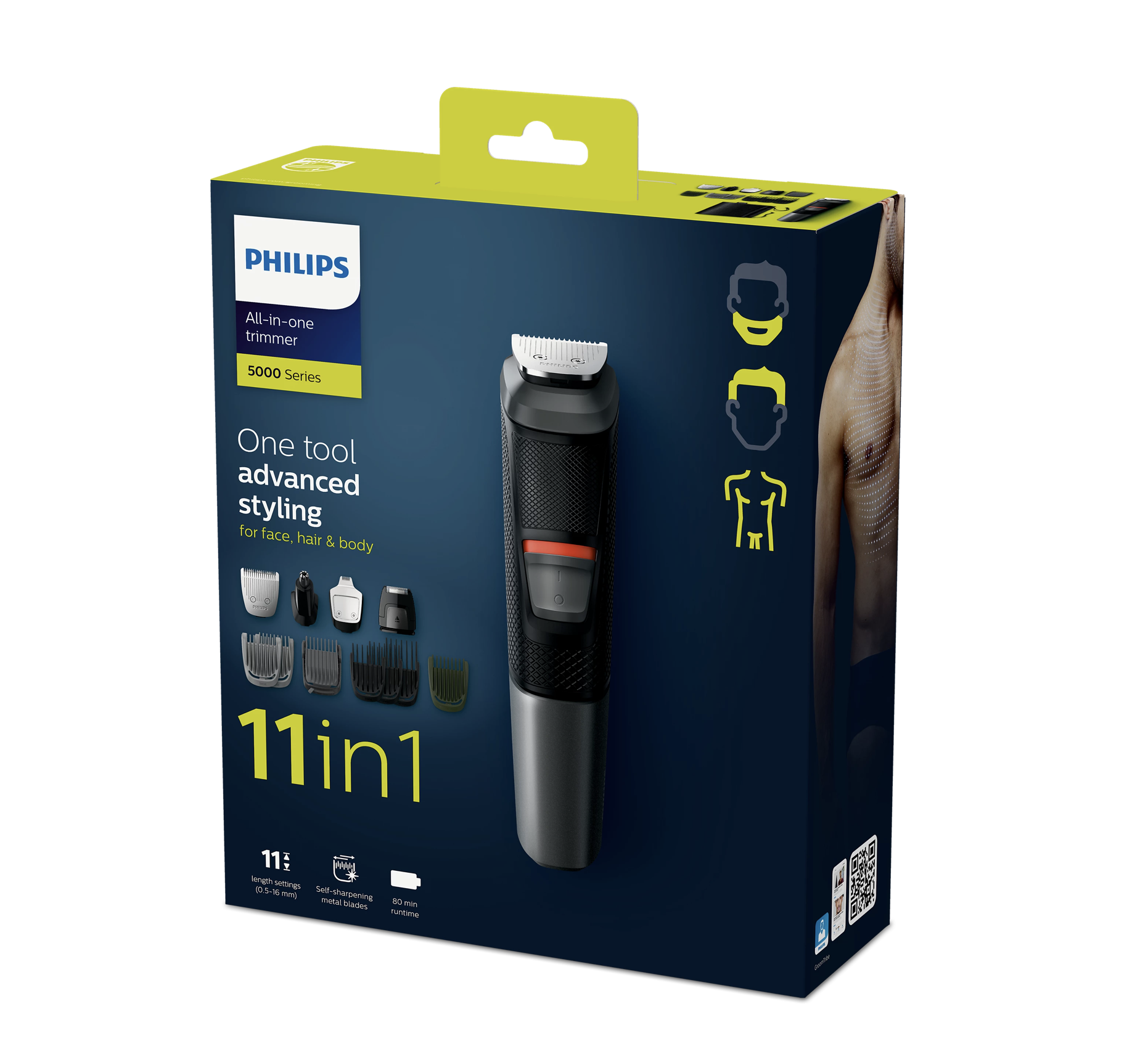 Philips 飛利浦Multigroom series 5000 (11 合 1，臉部、頭髮和身體)