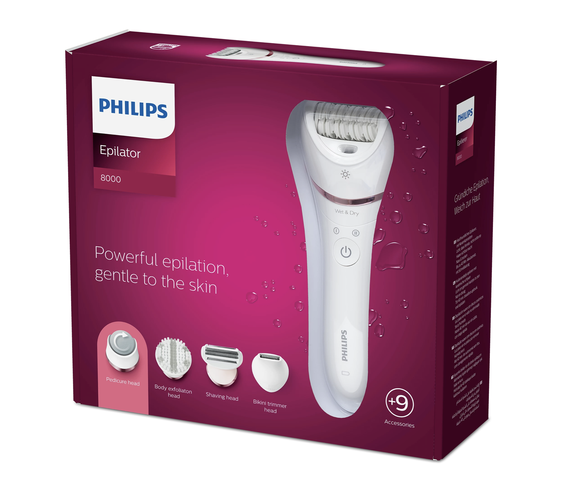 Philips 飛利浦Epilator Series 8000乾濕兩用脫毛器