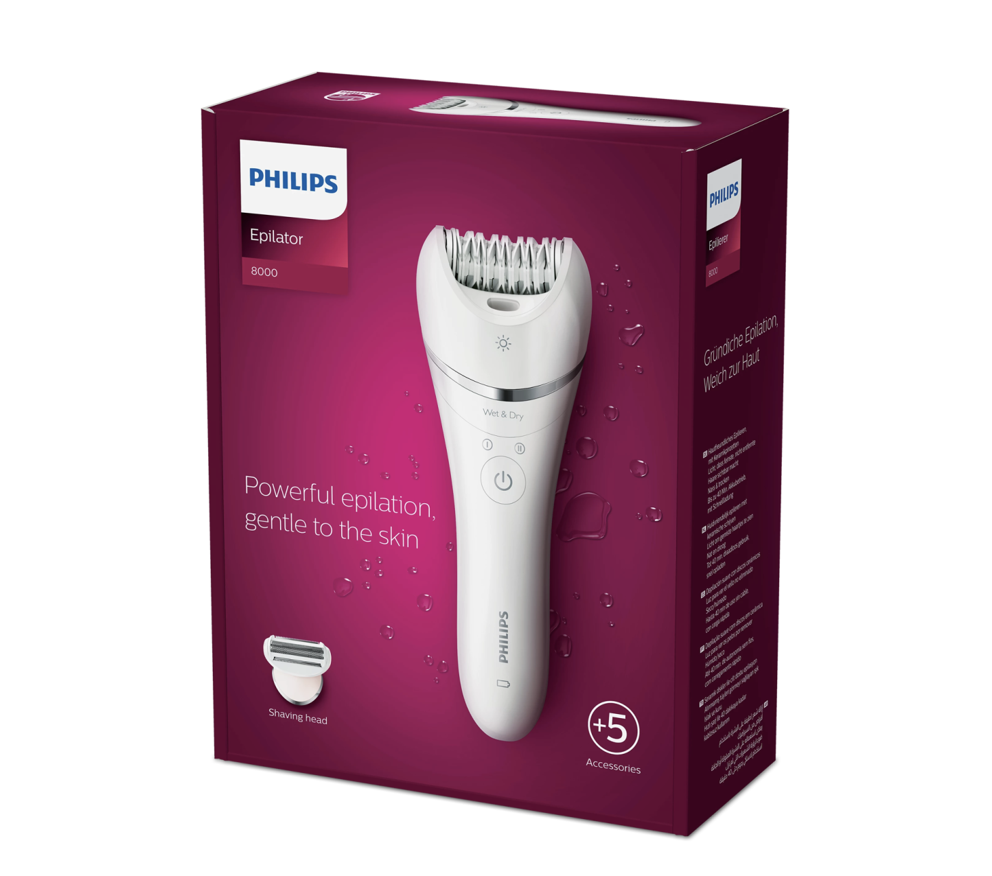 Philips 飛利浦Epilator Series 8000乾濕兩用脫毛器