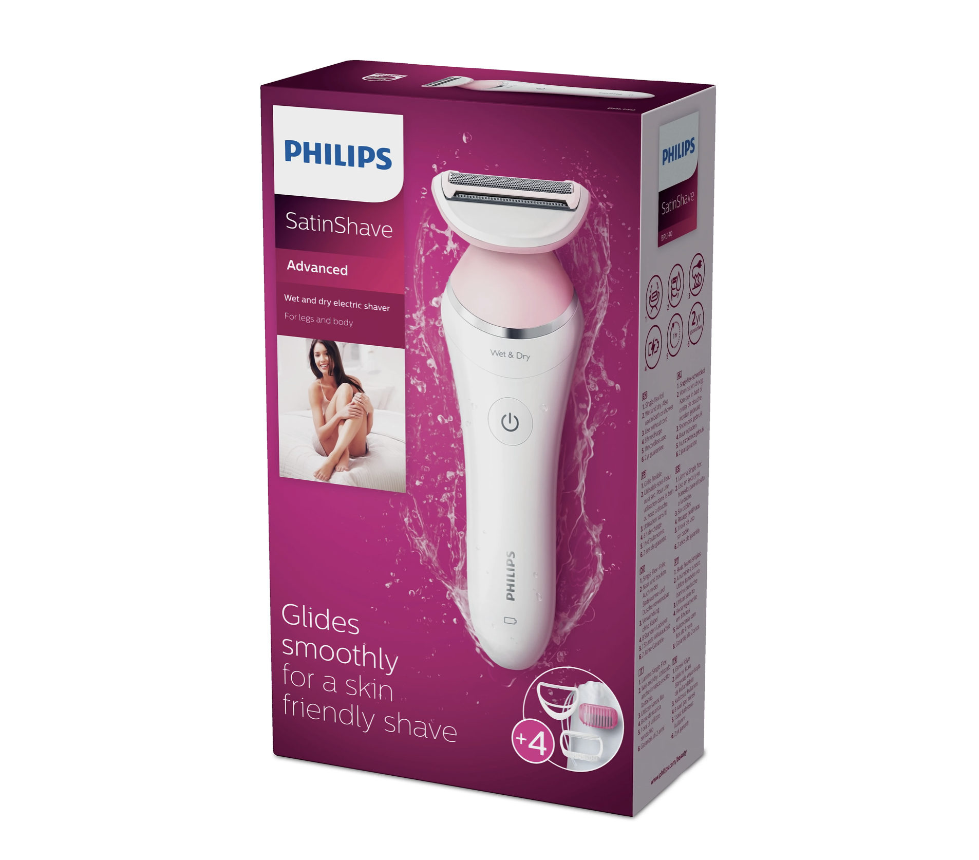 Philips 飛利浦SatinShave Advanced乾濕兩用剃毛器