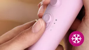 冷風設定為秀髮定型