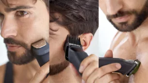 透過 11款修鬚造型配件為臉部造型，以及修剪頭髮和身體毛髮