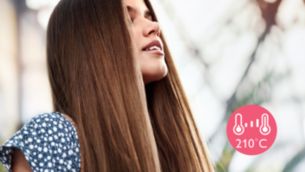 210&deg;C 專業溫度，打造完美的髮型屋美髮效果