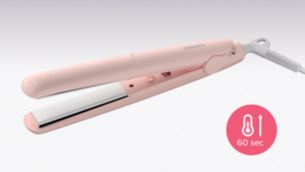 快速加熱，於 60 秒內可供使用。