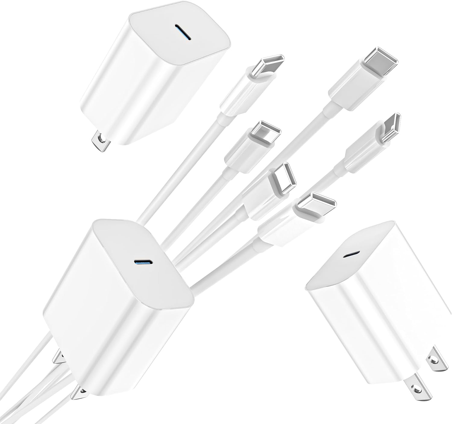 3-Pack  Charger 20W USB-C Fast Charging Block 