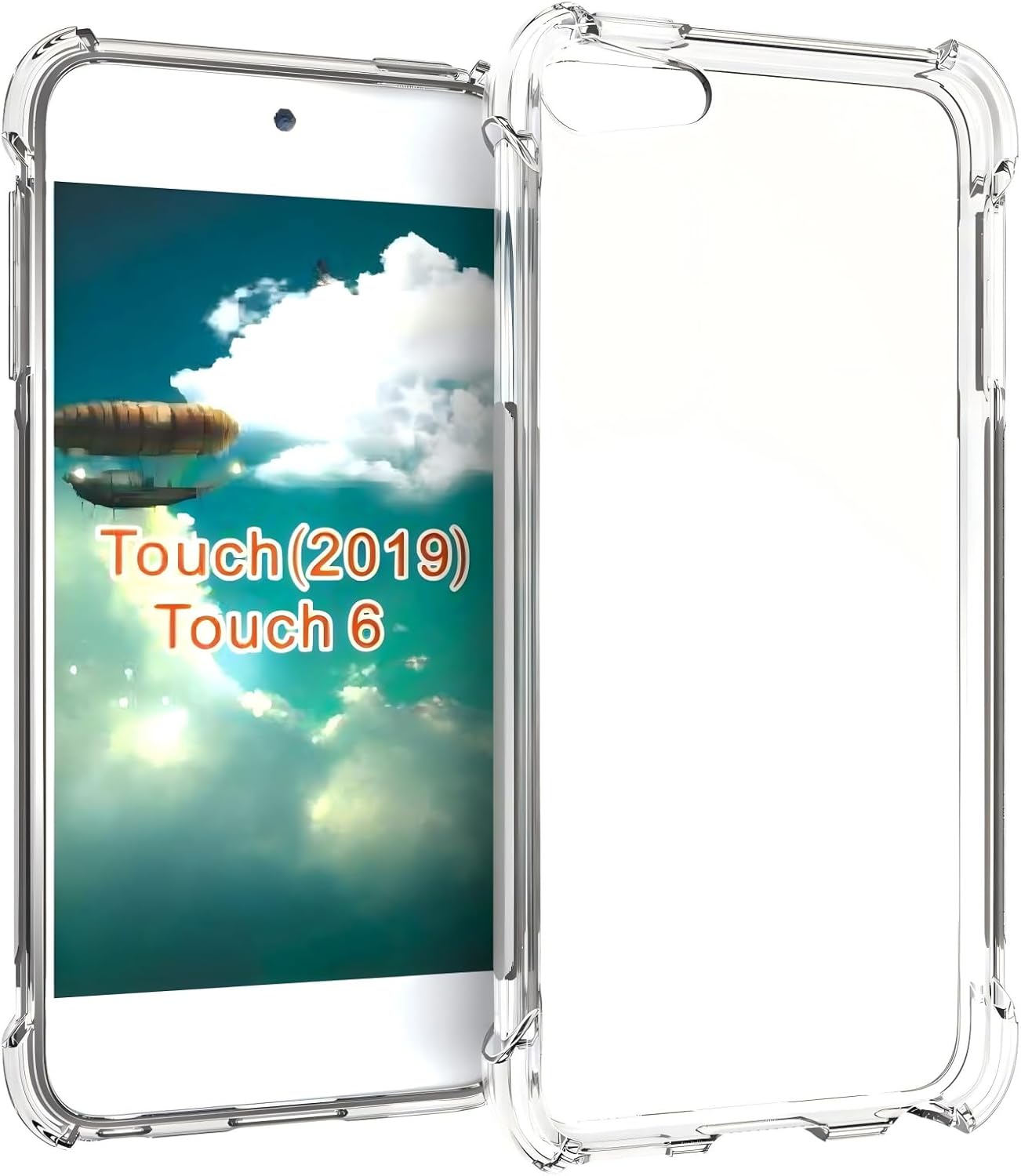 TIYA Case Clear TPU Four Corners Cover Transparent Soft
