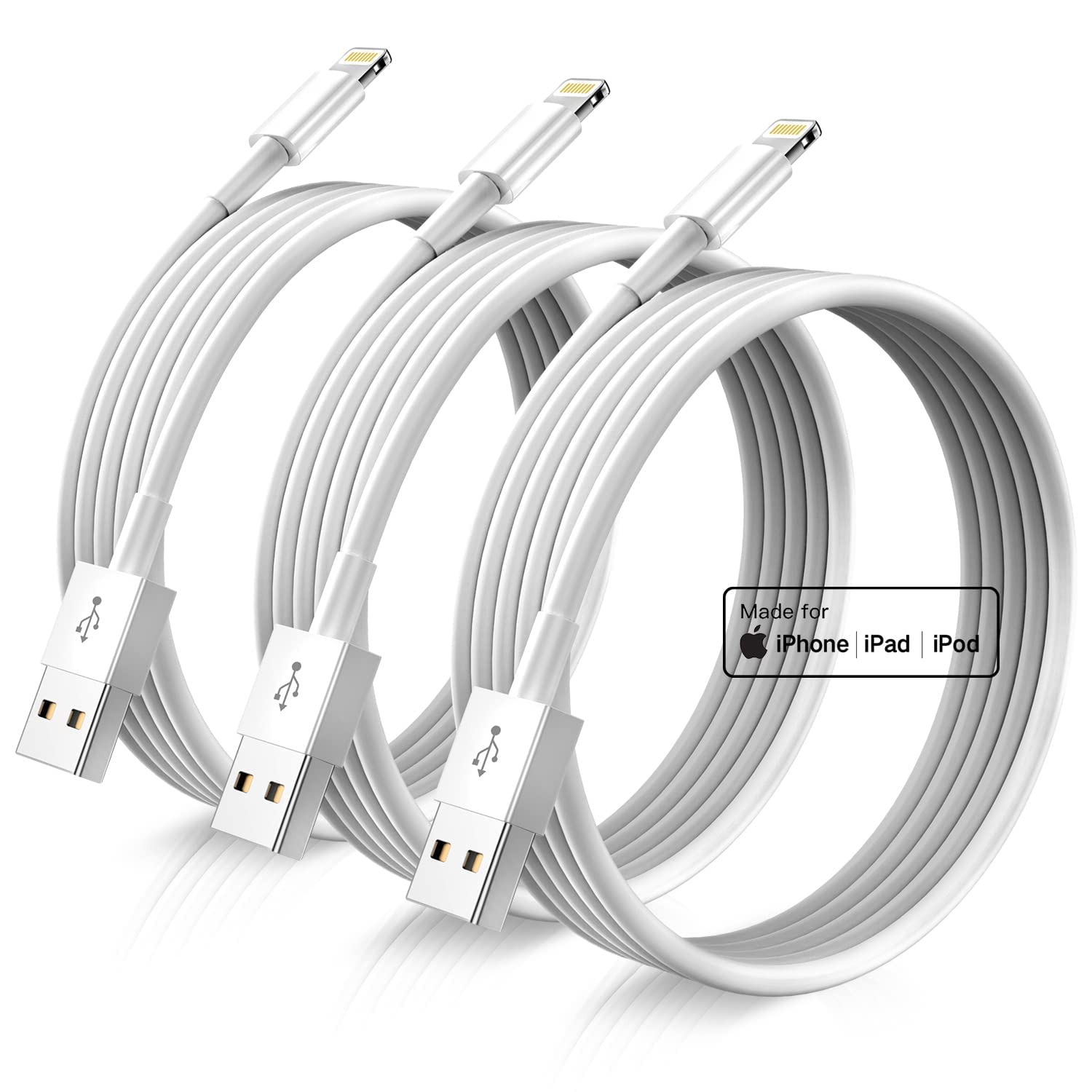 Charger Cord Lightning Cables, Original [3Pack 6ft]