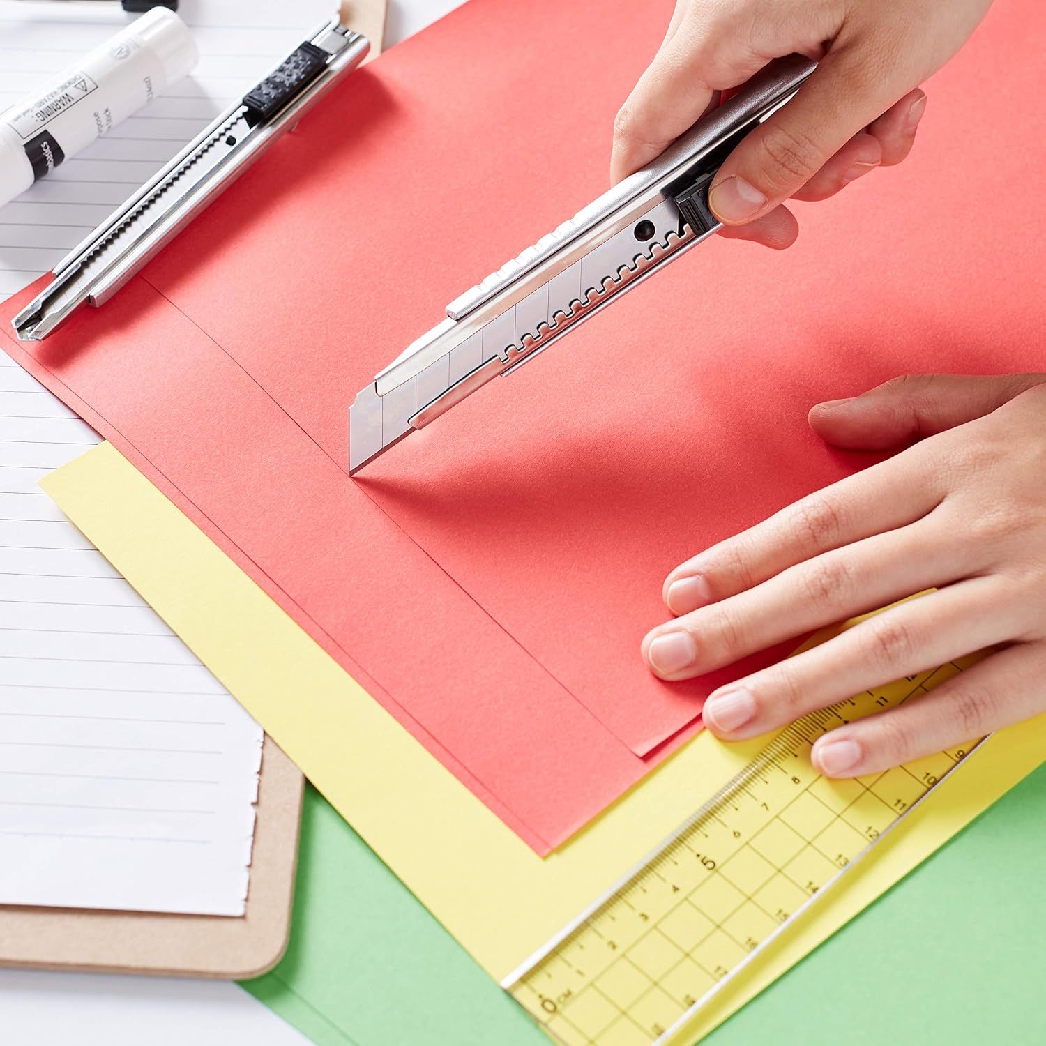 Utility Knife with Zinc Alloy Shell, Auto-Lock
