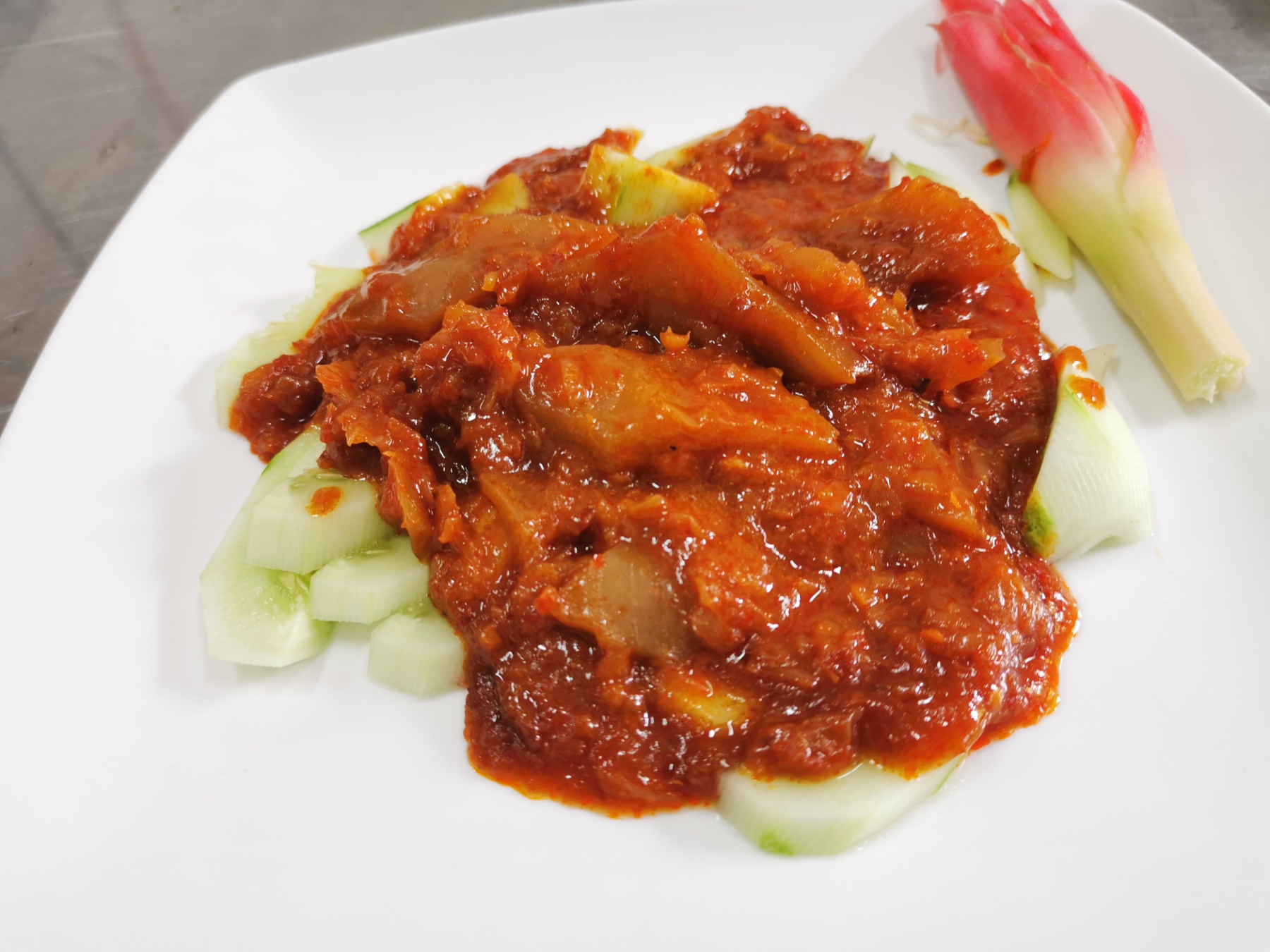 Atlantic Sambal [Plant Based Sambal Cuttlefish] 叁芭鱿鱼