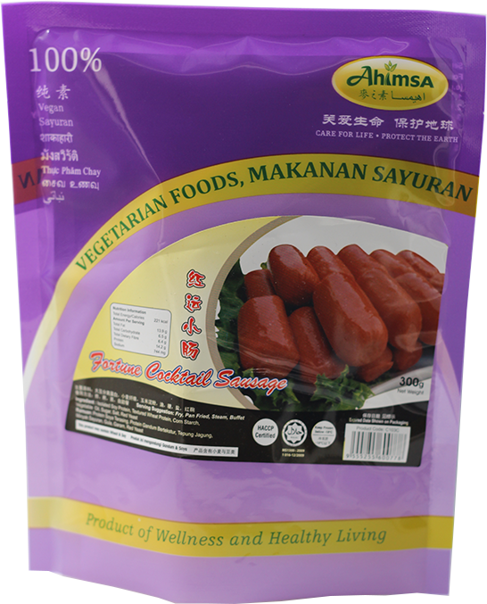 Fortune Cocktail Sausage [Plant Based Cocktail Sausage] 红运小肠 (短)