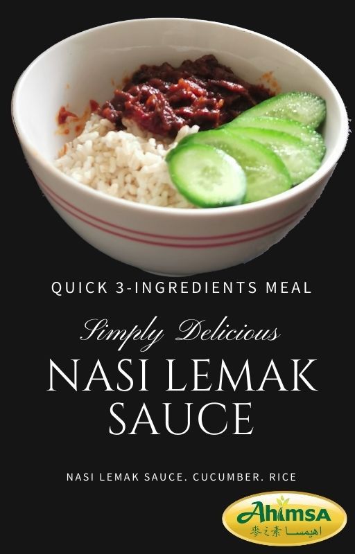 Nasi Lemak Sambal Sauce [Plant Based Sambal] Sos Nasi Lemak Vegetarian 椰浆饭酱
