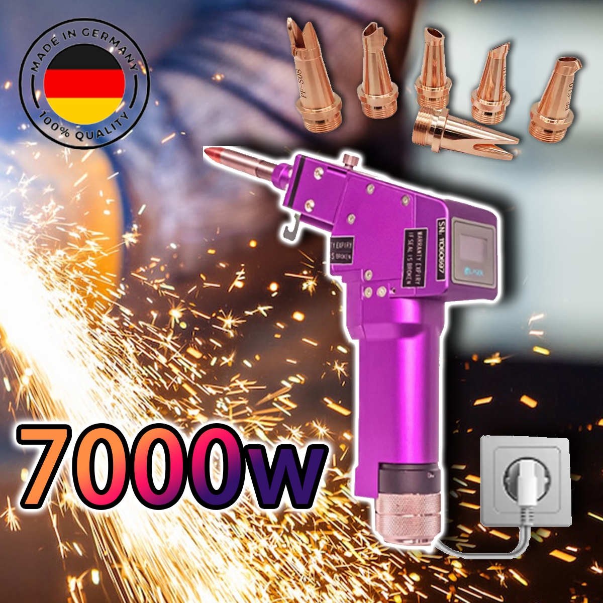 Φορητό πιστόλι συγκόλλησης με λέιζερ