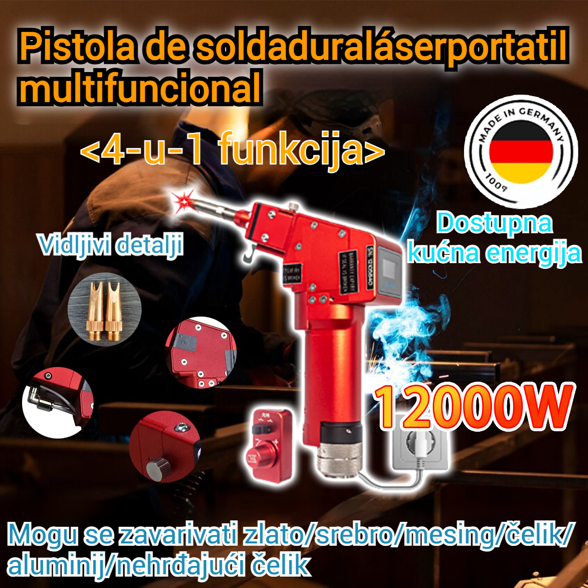 Prijenosni laserski aparat za zavarivanje