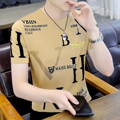 여름 아이스 니트 반팔 티셔츠