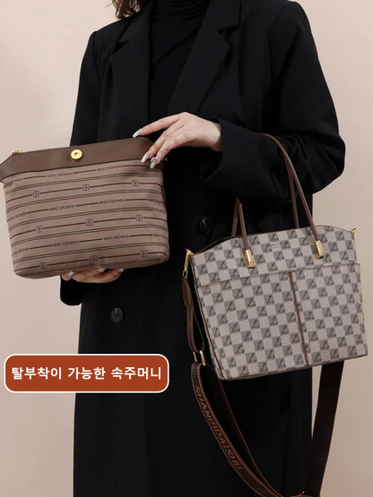 클래식 숄더 크로스백