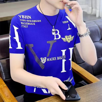 여름 아이스 니트 반팔 티셔츠