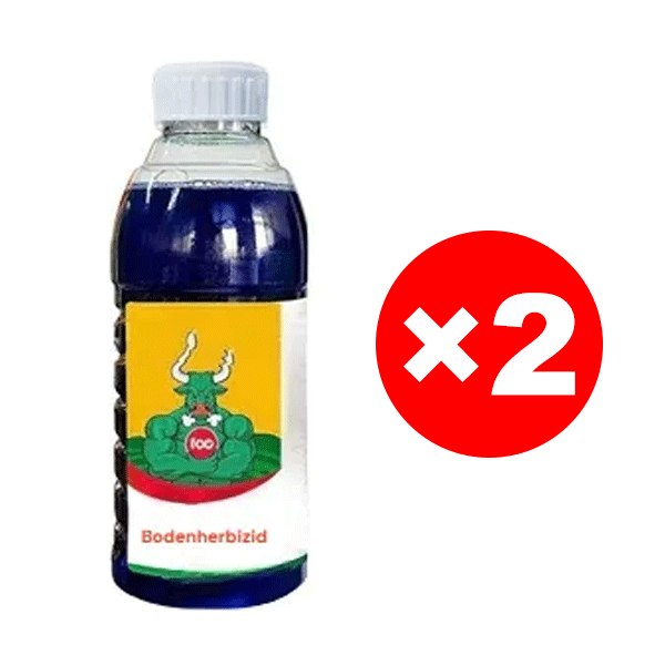 Gründliches Unkrautentfernen, schadet dem Boden nicht, eine Flasche reicht für 3-5 Morgen Land.