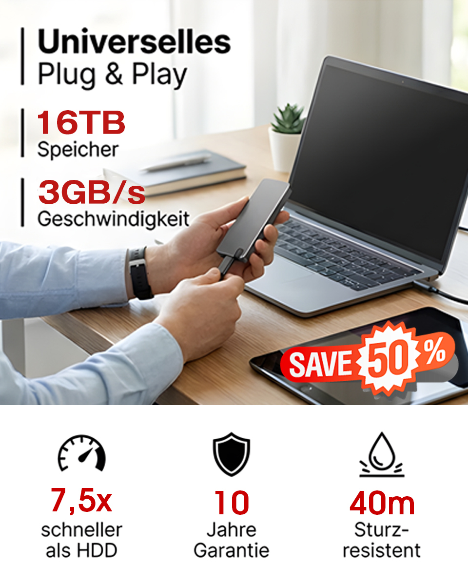 ✅🥇Tragbare Hochgeschwindigkeits-SSD